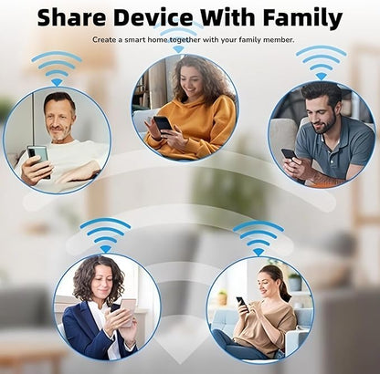 Smart Thermostat for Home, APP Programmable WiFi Thermostat, Temp Voice Controller, Work with Tuya App for Assistant, 1.32in TFT Screen, Knob Control,2 Way Rotating