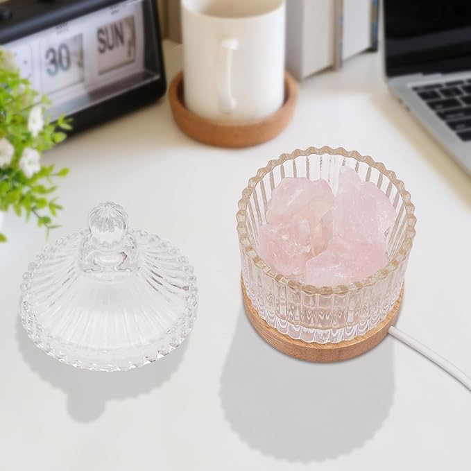 CNCEST Aromatherapy Night Light, LED Light Essential Oil Diffuser, 3W 5V Aromatherapy Diffusers, Air Diffuser for Offices, Bedrooms, Yoga Rooms, Meditation Rooms (Pink)