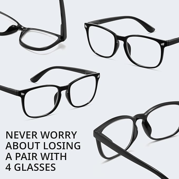 BLS BLUES Reading Glasses for Women for Home, Office & Driving - HD Clear Readers with Blue Light Blocking Protection