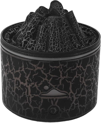 Volcano Diffuser 5V 180ml Aromatherapy Mystical/Fantasy Humidifier with Auto Shutoff for Home & Office – Unique Volcano Mist Effect & 7 Color Mood Light (Black)