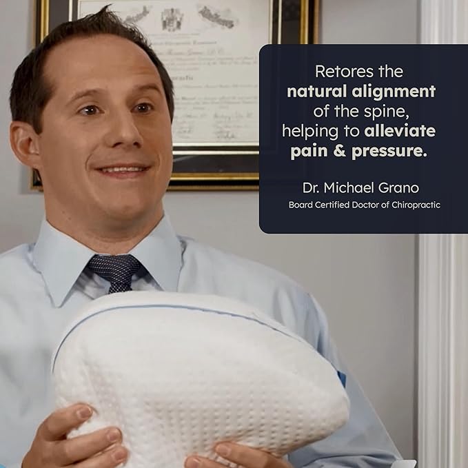 Contour Legacy Cool Leg & Knee Foam Support Pillow for Side Sleepers Soothing Relief for Back, Hips, Knees, Joints, Nerves & Muscles