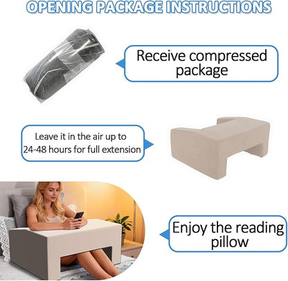 Lap Pillow Desk - Gaming Pillows for Lap, Multi-Functional Reading&Book Pillows and Machine Washable Desk Pillow for Napping, Work & Sofa Couch Use