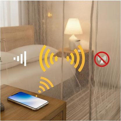 100% Silver Fiber EMF Shielding Bed Canopy,EMF Shielding Bed Canopy,Effective Shielding 99.99% of Daily electromagnetic Radiation EMF/RF/Wi-Fi/Cell Phone Signal (120 * 200 * 185CM)