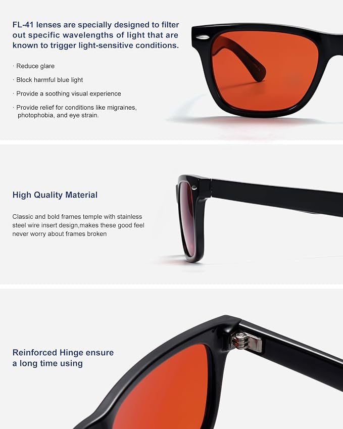 Sleep Glasses 99.9% Blue Light Glasses Dual AR Coatings Amber Orange Lens for Computer Gaming Reduce Eyestrain