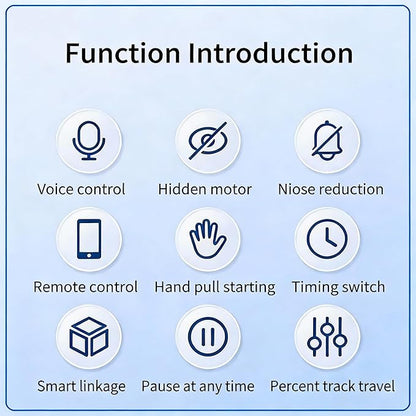 Mini Zigbee Motor with Plug for Smart Curtain Track System, Motorized Curtains with Remote Control, Compatible with Alexa,Google and Siri