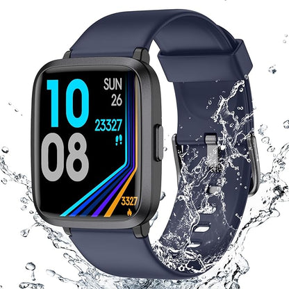 Fitness Tracker Watch with Heart Rate Monitor, Activity Tracker with Pedometer, Sleep Monitor, Calories & Step Counter, IP68 Waterproof Smart Watches for Women Men Fitness Watch for Sports