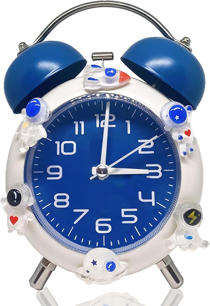 Loud Alarm Clock, Alarm Clock for Kids,Loud Bell for Heavy Sleepers,Ok to Wake Clock for Kids, Perfect for Bedroom Decoration, It Can Also Be Used as a Great Gift for Family and Friends