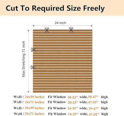 Window Blinds Cordless No Drill Cut to Size Clip On Stick On Self Adhesive Temporary Blinds Pleated Paper Blinds for Windows Doors Shades for Home Nursery Bedroom Kitchen Bathroom
