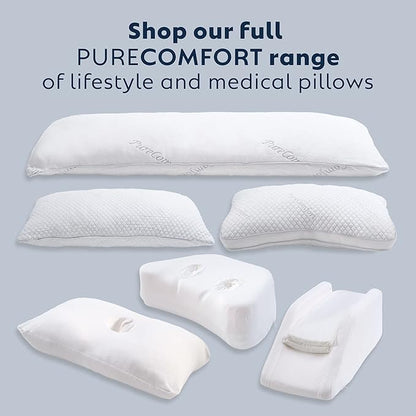 Side Sleeping Pillow Cover - Machine Washable Pillow Case for Standard or Soft Side Sleeping Pillow - Pillow Sold Separately