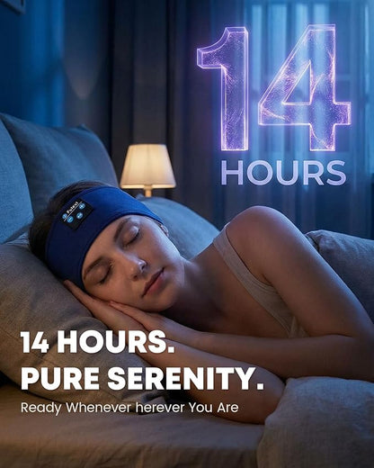Bluetooth Sleep Headphones Headband - Comfortable Wireless Headphones with HD Sound, Sweatproof & Washable for Sleeping, Yoga, Running, Meditation