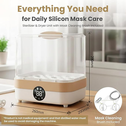 Cleaner and Sanitizing Machine, Cleaning Machine for Masks & Bottles, Deep Machine Cleaner with Hose Brush Kit, Steam Cleaning & HEPA Air Drying System