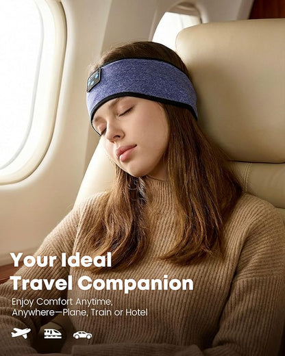 Sleep Headphones Headband Bluetooth 5.4 - Comfortable Wireless Headphones with Ultra-Thin HD Speakers for Travel, Yoga, Running, Insomnia Relief