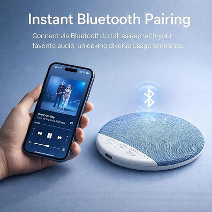 Bluetooth Pillow Speakers for Sleeping 2026 New Wireless White Noise with Timer Stereo Bass Portable Sleep Aid for Adults (Blue)