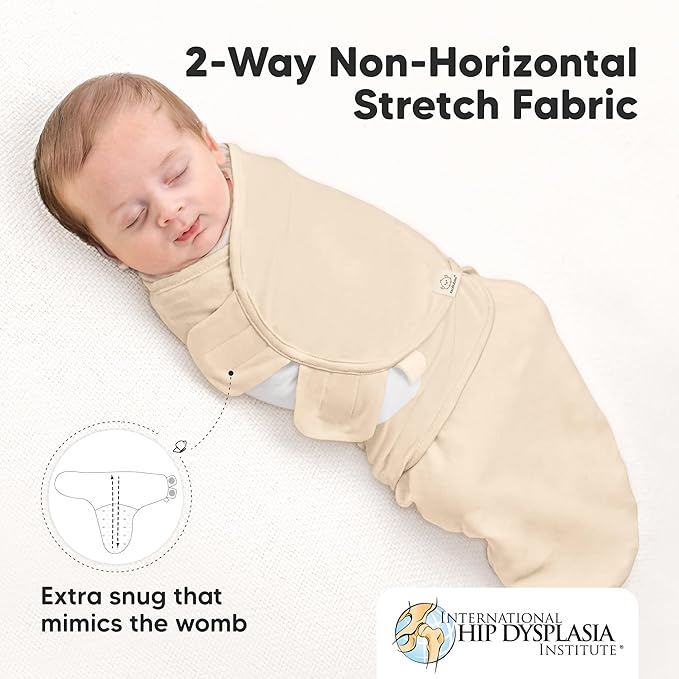 3-Pack Organic Baby Swaddle Sleep Sacks - Swaddles for Newborns, Infant 0-3 Months, Baby Girls, Boys, Soft & Snug Newborn Sleep Sack, Nursery Swaddling Blankets (Terracotta, OS)