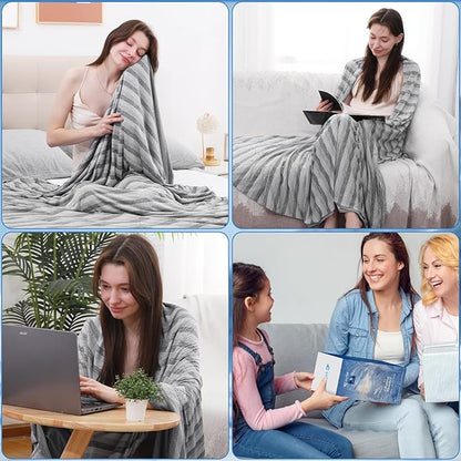 Marchpower Cooling Blanket for Hot Sleepers Twin Size, Double Sided Arc-Chill Cooling Fabric Q-Max>0.5, Cooling Blanekt for Hot Flashes and Night Sweats, Cool Blanekt Cold Blanket for Summer Grey