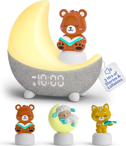 Move2Play, Dozi Sound Machine | Cute Sleep Toy + Sound Machine | 3+ Hrs Thoughtfully Made Bedtime Content | Moonlight Night Light with Changing Colors | Gentle OK-to-Wake Wake-Up