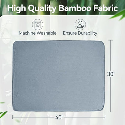 Ultra-Soft Rayon Made from Bamboo Baby Blanket - 30x40 Inches Double-Layer Swaddle Blanket, Breathable & Hypoallergenic, Lightweight Nursing Cover, Stroller Blanket for Infants & Toddlers