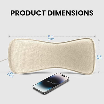 Avantree Slumber 2 – Bluetooth Pillow Speaker for Sleeping with 4 Ultra-Flat Speakers, White Noise, Remote Control & Sleep Timer, Soft Sleep Headphones Design for Side Sleepers – Beige