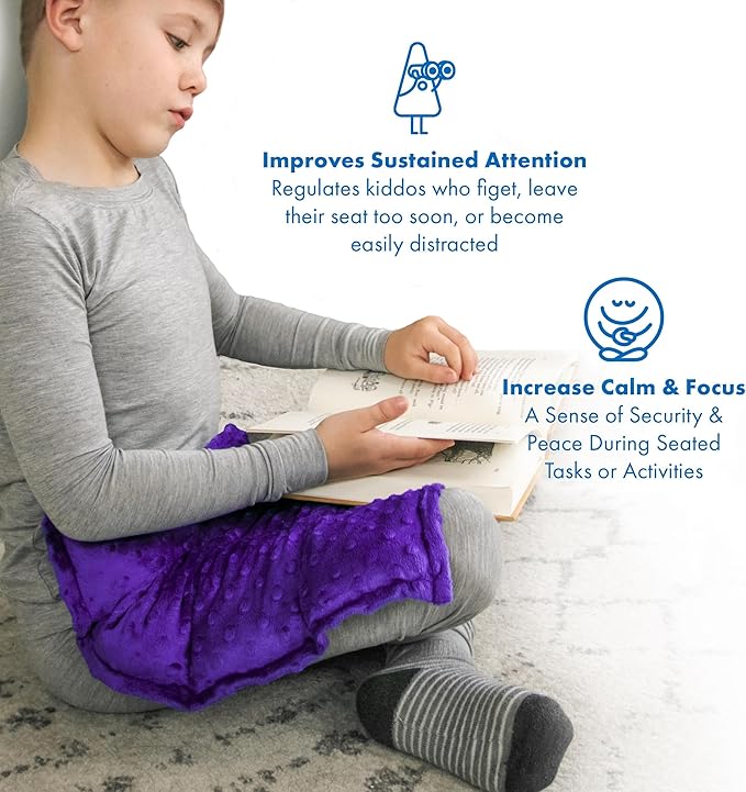 Harkla Weighted Lap Pad for Kids (Lavender)