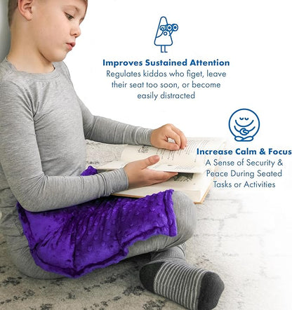 Harkla Weighted Lap Pad for Kids (Lavender)