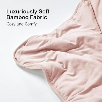BubblePanda Rayon Made from Bamboo Baby Blanket for Boys Girls Neutral Soft Crib Blanket Toddler Quilt Comforter Newborn Nursery 30 x 40 Inch Pink