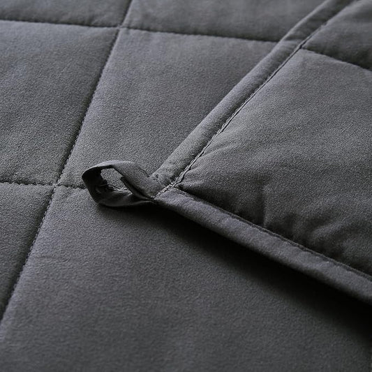MOTRIP Adults Weighted Blanket 20 Pounds Queen Size, Cooling Blanket for Hot Sleepers, Machine Washable Soft Bed Blanket with Premium Glass Bead, 60''x80'' 20lbs Grey