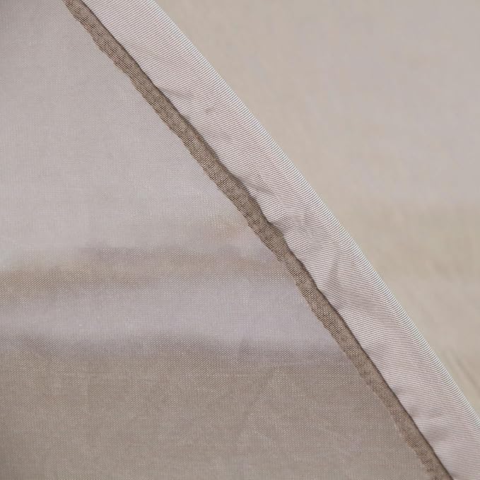 Faraday Fabric Radiation Shielding Bed Brown Canopy - Circle EMF Protection, Block 5G, Radiation Shielding Sleep, Medium