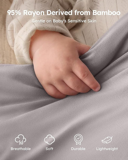 Yoofoss Rayon Made from Bamboo Baby Sleep Sack 18-24 Months 1.0 Tog Baby Wearable Blanket, Super Soft Infant Toddler Sleeping Sack 2-Way Zipper