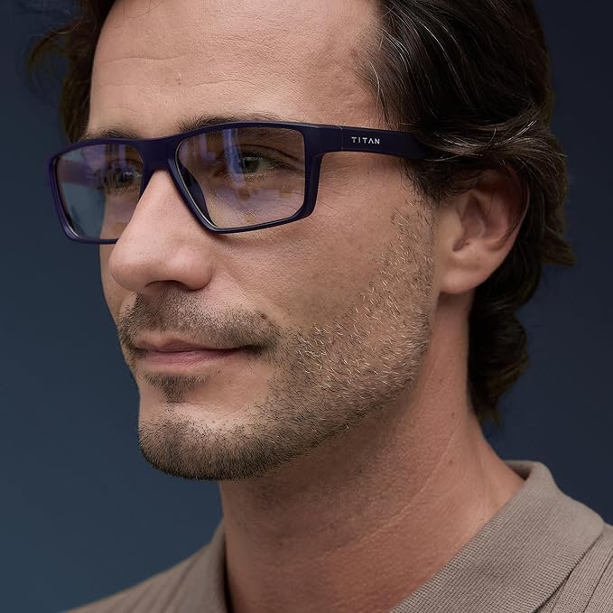 Titan Gaming Glasses, Blue Light Blocking, Night Driving Glasses for Men, Computer Protection Christmas Gift for Gamers