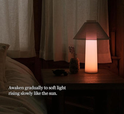 Loftie Smart Lamp - Sunrise Alarm, Wake-Up Light, Custom Color Modes, Nightstand Lamp Room Decor, Red Lights for Sleep, Morning & Evening Routines, Modern Table Lamps for Bedroom Decor (Pistachio)