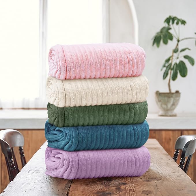 Heated Blanket Electric Blanket Throw 50”X60”-Heating Throw with 5 Heat Settings-3 Hours Auto Off,ETL Certified,Machine Washable (Pink)