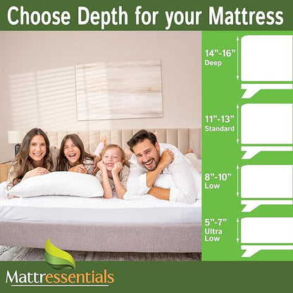 Zippered King Mattress Protector (11"-13" Depth) - Bed Bug Waterproof Mattress Cover, Premium Quality Hypoallergenic Encasement White