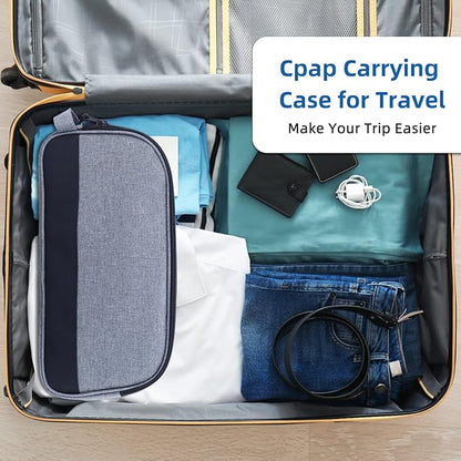 Travel CPAP Carrying Bag Compatible with ResMed AirMini CPAP Machine Small CPAP Travel Bag CPAP Equipment and Supplies Organizer Case Portable CPAP Storage Pockets for Travel & Home Use (Bag Only)
