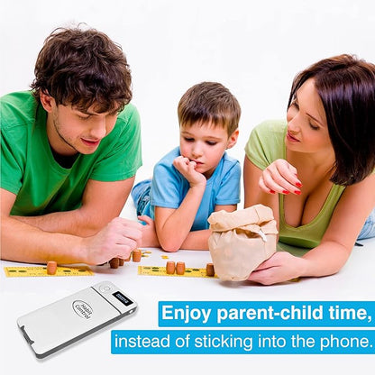 Cell Phone Lock Box with Timer for Self-Discipline, Portable Time Lock Box Suitable for iPhone and Android Smartphones, Phone Jail Box with Timer to Reduce Screen Time, Mindfulness Gift