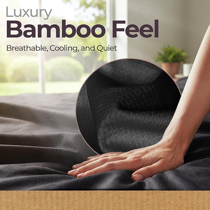 Sacred Weapon Bamboo Waterproof Blanket – Bed Blanket for Cozy Moments – Bed Blankets Soft & Hypoallergenic – Bamboo Blankets Leakproof & Cooling for Beds, Couch & Pet Use – Queen Size 60" x80.