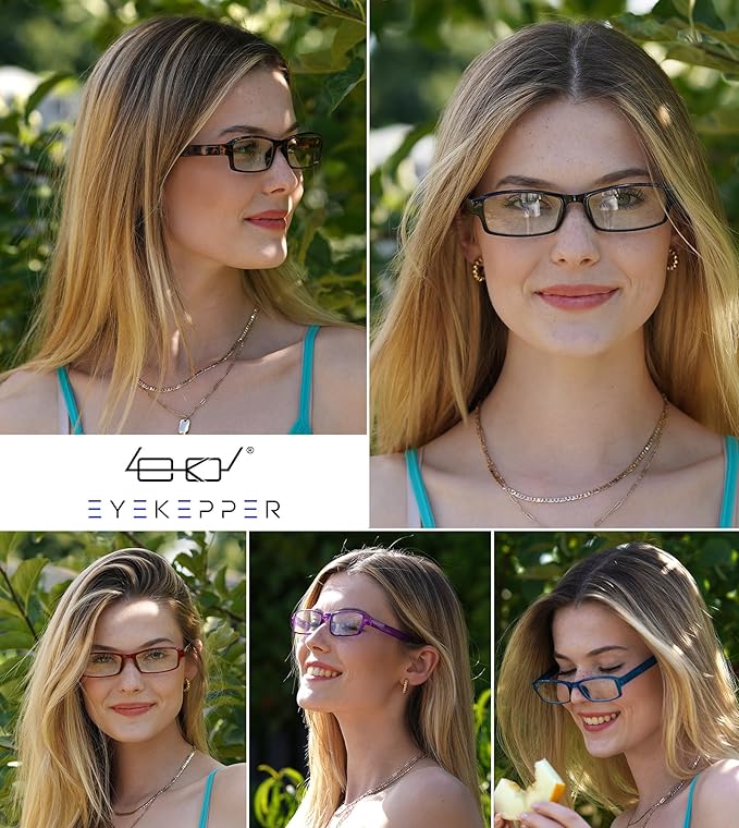 Eyekepper 4-pack Reading Glasses Blue Light Blocking Women Cat Eye Readers