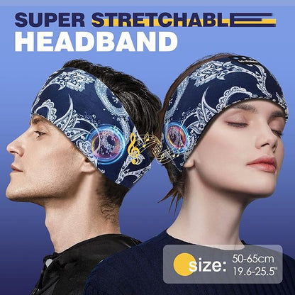 LC-dolida Sleep Headphones Bluetooth Headband Sleeping Wireless Headband Headphones with Thin HD Stereo Speakers Perfect for Side Sleepers, Sport, Yoga, Travel
