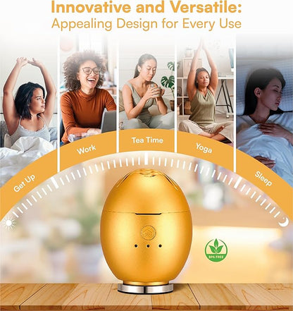 Orbby Aroma Diffuser for Home : Waterless, Cordless Electric Scent Air Freshener for Room, Office, Car, Automatic Timer, Portable Difusor de Aromas, No Pellets