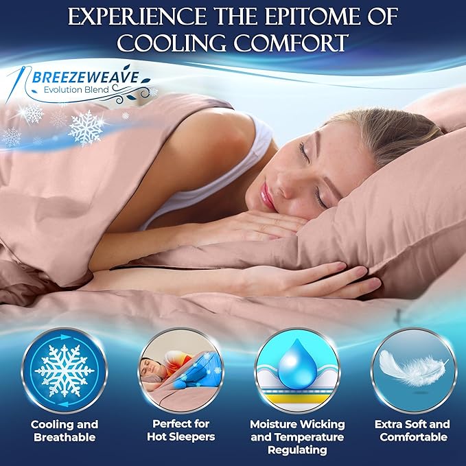 DECOLURE Cooling Bed Sheets Twin Set 3pcs - Luxurious & Ultra-Soft Twin Size Cooling Sheets for Hot Sleepers - Comfortable Cool Bamboo Viscose Microfiber Sheets Twin Size w/Deep Pockets (Pink)