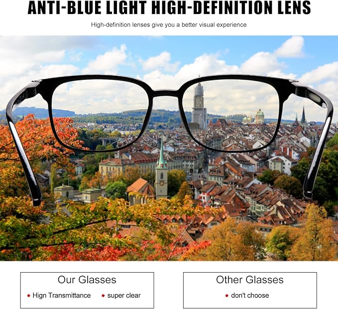 5 Pack Reading Glasses Blue Light Blocking for Women,Computer Readers with Spring Hinge