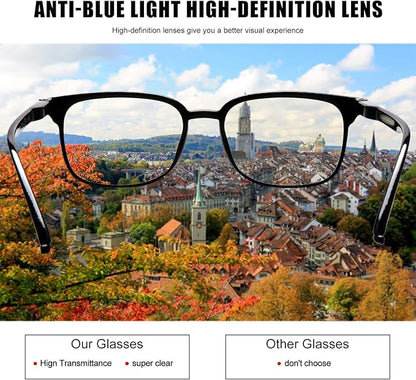 5 Pack Reading Glasses Blue Light Blocking for Women,Computer Readers with Spring Hinge