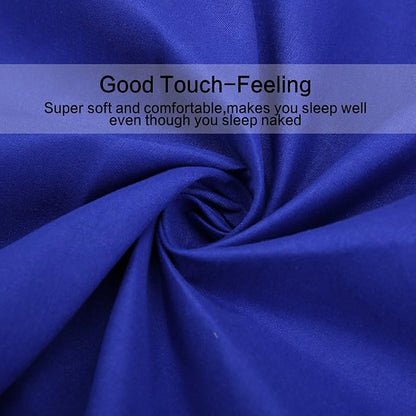 Best Season 3 Piece Bed Sheet Set (Twin,Royal Blue) 1 Flat Sheet,1 Fitted Sheet and 1 Pillow Cases,Super Soft Brushed Microfiber 1800 Luxury Bedding,Deep Pockets &Wrinkle,Fade Resistant