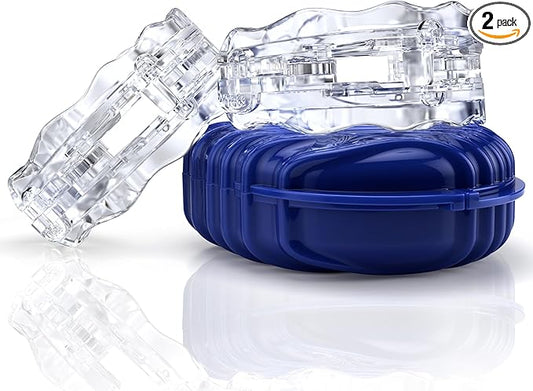 SilentZPro 2.0 – USA Designed FDA-Cleared Anti Snoring Mouthguards (Set of 2, Medium Size) – Fully Adjustable Anti Snore Mouthpieces with Patented Design for a Silent Night`s Sleep