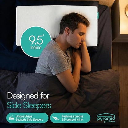 The Original Anti-Snoring Pillow for Side Sleepers, Snoring Solution and Remedy, Patent-Pending Stop Snore Aid with Memory Foam, Snore Stopper, Anti-Snore Pillow, Anti-Snore Devices