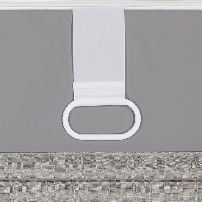 ECLIPSE Kylie Total Privacy Blackout Cordless Lined Window Roman Shade for Living Room, 36 in x 64 in, Grey