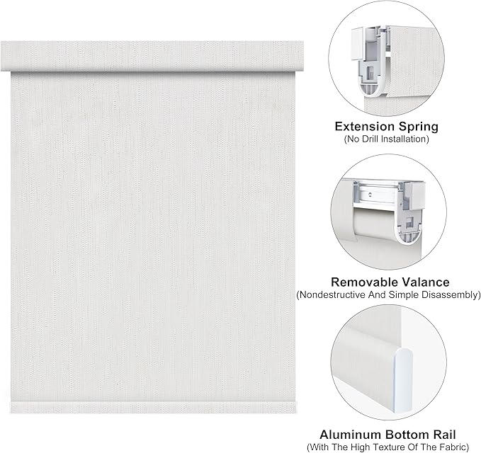 Bringnox No Drill Motorized Blinds with Remote,Blackout Windows,with Apple Homekit,Alexa,Google, with App,Voice Control Custom Size