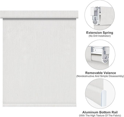 Bringnox No Drill Motorized Blinds with Remote,Blackout Windows,with Apple Homekit,Alexa,Google, with App,Voice Control Custom Size