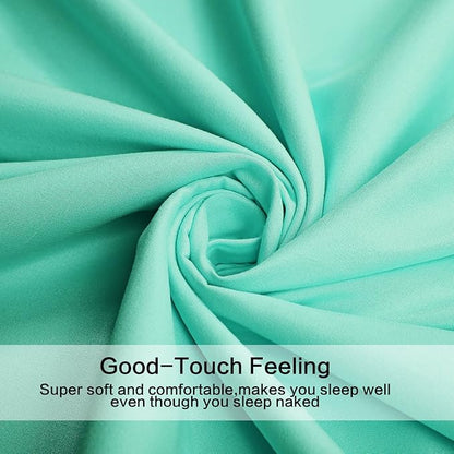 4 Piece Bed Sheet Set (Full,Mint) 1 Flat Sheet,1 Fitted Sheet and 2 Pillow Cases,Brushed Microfiber Luxury Bedding with Deep Pockets
