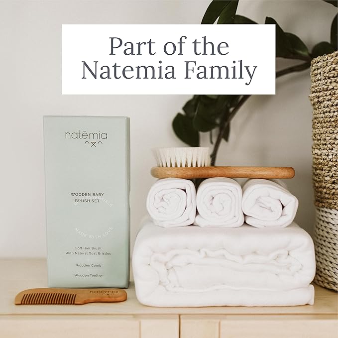 Natemia Muslin Baby Blanket - Ultra Soft, Breathable Baby Blankets for Girls and Boys - Newborn Essentials- Multi-Purpose Stroller Cover, Play Mat, XL Swaddle - Cotton Rayon Blend- 47" x 47"