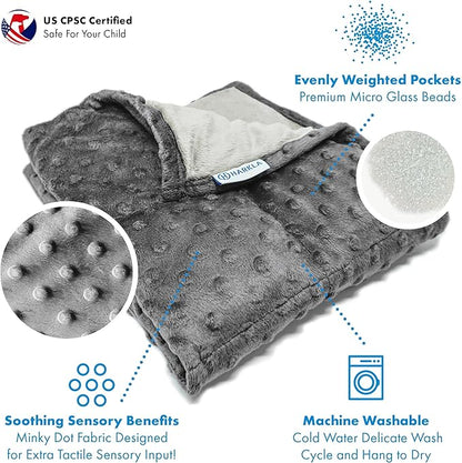 Harkla Weighted Lap Pad for Kids (Gray)
